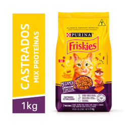 Ração Friskies Megamix Para Gatos Adultos Castrados - 1 Kilo