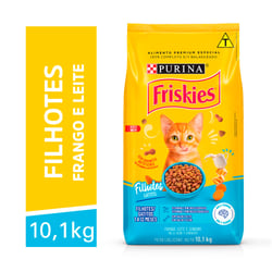 Ração Friskies Sabor Frango, Leite E Cenoura Para Gatos Filhotes - 10,1 Kilos