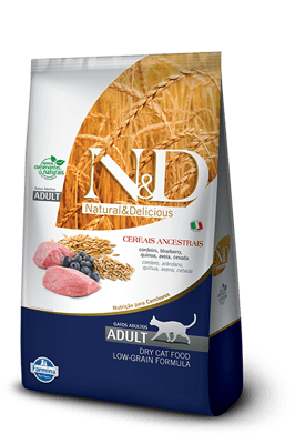 Ração Gatos Adultos N&D Ancestral Grain Cordeiro 400G - 1 Unidade