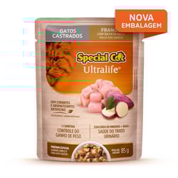 Ração Gatos Castrados Frango Special Cat - 85G