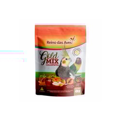 Ração Gold Mix Calopsita Reino Das Aves - 1Kg Para Pássaros - 4 Kilos