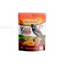 Ração Gold Mix Reino Das Aves Para Pássaros - 1 Coleira - 4 Kilos