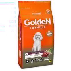 Ração Golden Carne & Arroz Mini Bits Para Cães Adultos - 15Kg - 15 Kilos