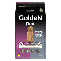 Ração Golden Duii Cães Adultos Salmão E Cordeiro 10,1Kg - 1 Unidade