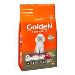 Ração Golden Fórmula Cães Adultos Raças Pequenas Carne E Arroz - 1Kg - 1 Kilo