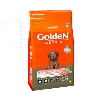 Ração Golden Formula Filhotes Porte Pequeno Sabor Frango E Arroz 3Kg - 1 Unidade - 3 Kilos