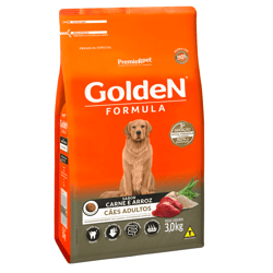 Ração Golden Fórmula Para Cães Adultos Carne E Arroz - 3Kg - 3 Kilos