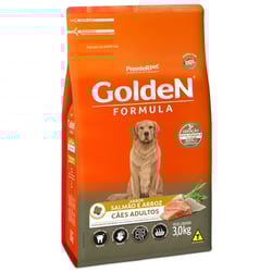 Ração Golden Fórmula Salmão E Arroz Para Cães Adultos - 3Kg - 3 Kilos
