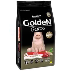 Ração Golden Gatos Adultos Sabor Carne - 10,1Kg - 10,1 Kilos
