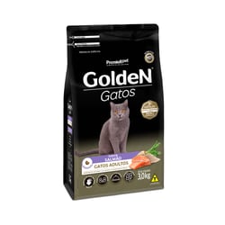 Ração Golden Gatos Adultos Sabor Salmão 3Kg - 1 Unidade - 3 Kilos