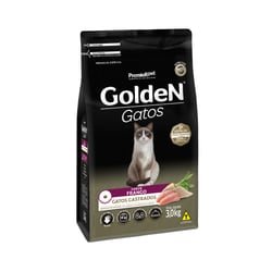 Ração Golden Gatos Castrados Sabor Frango 3Kg - 3 Kilos