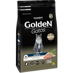 Ração Golden Premier Para Gatos Castrados Sênior +10 Anos Sabor Frango - 1Kg - 1 Kilo