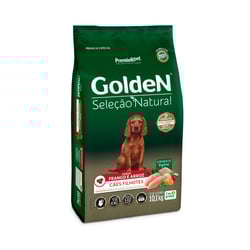 Ração Golden Seleção Natural Frango E Arroz Para Cães Filhotes - 10,1Kg - 10,1 Kilos