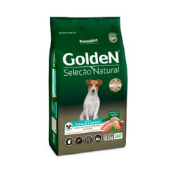 Ração Golden Seleção Natural Para Cães Adultos De Pequeno Porte Sabor Frango & Arroz - 10,1Kg - 10 Kilos