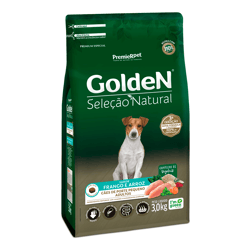 Ração Golden Seleção Natural Para Cães Adultos De Porte Pequeno Sabor Frango E Arroz - 1Kg - 1 Kilo