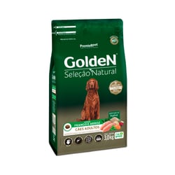 Ração Golden Seleção Natural Para Cães Adultos Frango E Arroz - 3Kg - 3 Kilos