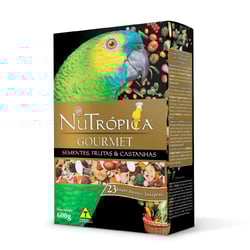 Ração Gourmet Nutrópica Para Papagaio - 1,2Kg - 600 Gramas