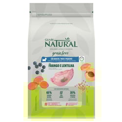 Ração Grain Free Guabi Natural Frango E Lentilha Para Cães Adultos De Raças Mini E Pequeno - 1Kg - 1 Kilo