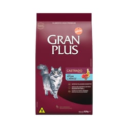 Ração Gran Plus Adultos Atum E Arroz Para Gatos - 10,1Kg