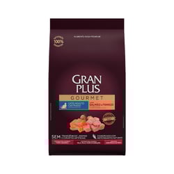 Ração Gran Plus Gourmet Gatos Adultos Castrados Salmão E Frango 3Kg - 1 Pacote - 3 Kilos