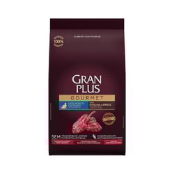 Ração Gran Plus Gourmet Para Gatos Castrados Sabor Ovelha E Arroz - 3Kg - 3 Kilos