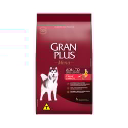 Ração Gran Plus Menu Carne E Arroz Para Cães Adultos 15Kg - 1 Saco - 15 Kilos