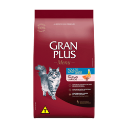 Ração Granplus Gatos Adultos Castrados Salmão E Arroz - 3Kg - 3 Kilos