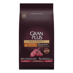 Ração Granplus Gourmet Para Cães Filhotes De Médio E Grande Porte Sabor Ovelha E Arroz - 3Kg - 3 Kilos