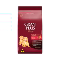 Ração Granplus Menu Carne E Arroz Para Cães Filhotes - 3Kg - 10,1 Kilos