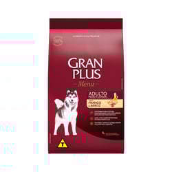 Ração Granplus Menu Frango E Arroz Para Cães Adultos De Porte Médio E Grande - 10,1Kg - 10,1 Kilos