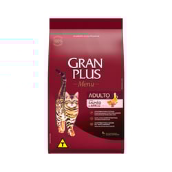 Ração Granplus Menu Gatos Adultos Sabor Salmão E Arroz - 3Kg - 1 Kilo