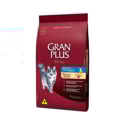 Ração Granplus Para Gatos Adultos Castrados Frango E Arroz - 1Kg - 1 Kilo