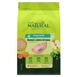Ração Guabi Natural Gatos Adultos Castrados Frango E Arroz Integral - 1,5Kg - 1,5 Kilos