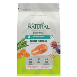 Ração Guabi Natural Grain Free Para Gatos Castrados Salmão E Lentilha - 7,5Kg - 1,5 Kilos