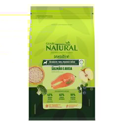 Ração Guabi Natural Sensitive Salmão E Aveia Para Cães Adultos De Porte Mini, Pequeno E Médio - 2,5Kg - 2,5 Kilos