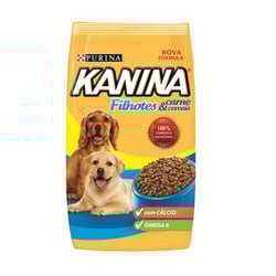 Ração Kanina Para Cães Filhotes Sabor Carne E Cereais - 15Kg