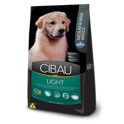 Ração Light Cibau Para Cães Adultos Médios E Grandes - 12Kg