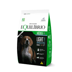 Ração Light Equilíbrio Sabor Frango Para Cães Adultos De Porte Médio - 12 Kilos