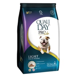 Ração Light Qualiday Prolife Frango 13Kg Para Cães Adultos De Raças Médias
