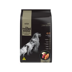 Ração Light Three Dogs Para Cães Sabor Frango - 1 Unidade