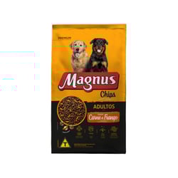 Ração Magnus Chips Carne Frango Para Cães Adultos - 20Kg