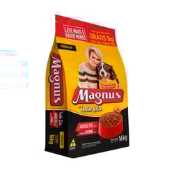 Ração Magnus Premium Carne Para Cães Adultos - 16Kg