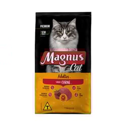 Ração Magnus Premium Carne Para Gatos Adultos - 10,1Kg