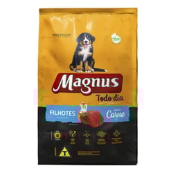 Ração Magnus Premium Para Filhotes - Carne - 3Kg