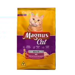 Ração Magnus Premium Para Gatos Adultos Mix Recheado 15Kg
