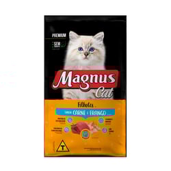 Ração Magnus Premium Para Gatos Filhotes Carne E Frango - 1Kg