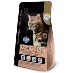 Ração Matisse Salmão Para Gatos Castrados - 2Kg - 2 Kilos