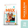 Ração Max Carne E Arroz Para Cães Adultos De Porte Pequeno - 1Kg - 3 Kilos