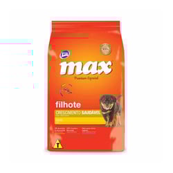 Ração Max Para Cães Filhotes Sabor Carne - 1 Unidade