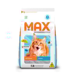 Ração Max Sabor Frango Para Gatos Adultos Castrados - 1Kg - 3 Kilos